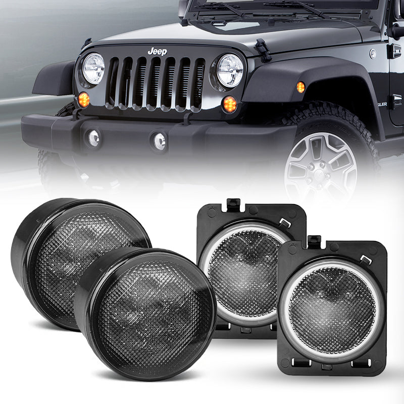 Jeep JK Turn Signal Lights + Fender Flares Lights Package