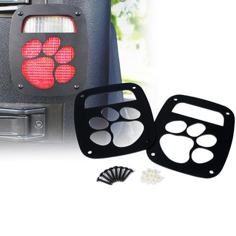 Paw print jeep 2024 tail light covers