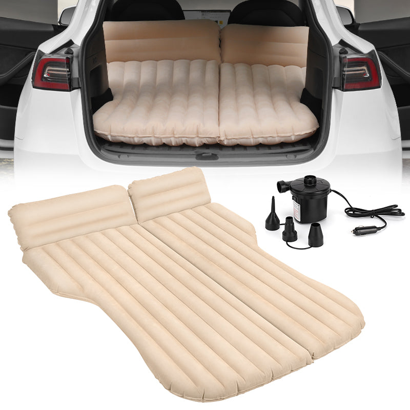 Car Air mattress Flocking Outdoor Camping Air Bed Sleeping Blow-Up Pad  Portable