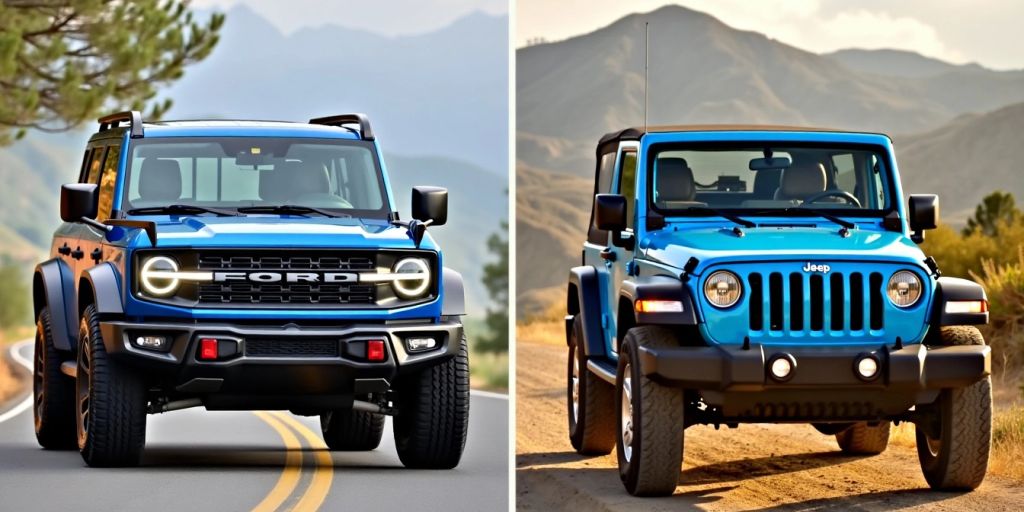 Comparing On-Road Comfort: Ford Bronco vs. Jeep Wrangler