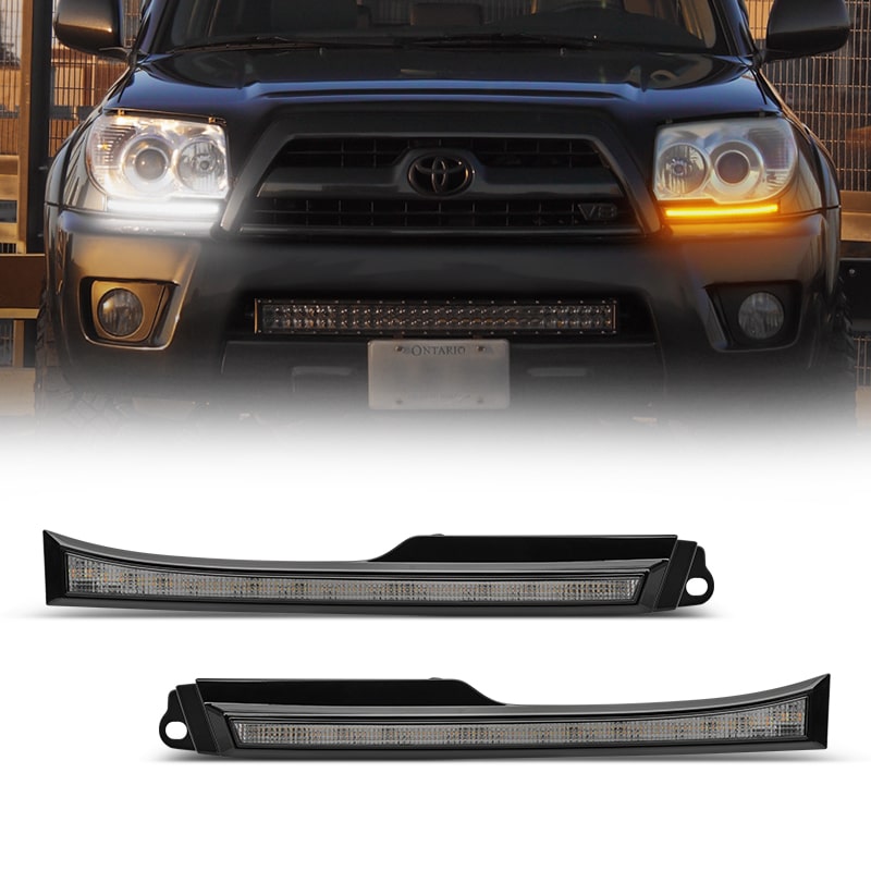 2006-2009 Toyota 4Runner Switchback LED DRL Front Side Marker Headlight