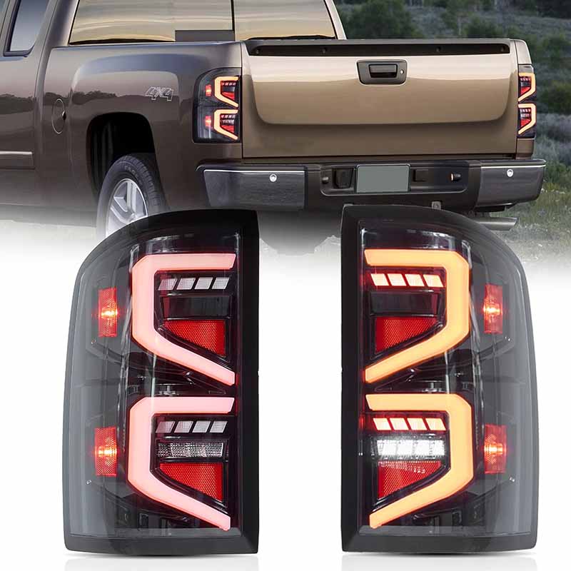 LED Tail Lights Assembly for 2007-2013 Chevrolet Silverado 1500 2500HD 3500HD