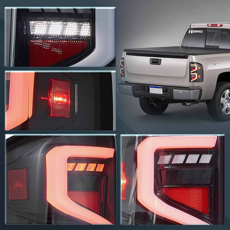 LED Tail Lights Assembly for 2007-2013 Chevrolet Silverado 1500 2500HD 3500HD