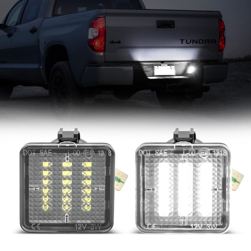 Full LED License Plate Lights For 2014-Later Toyota Tundra