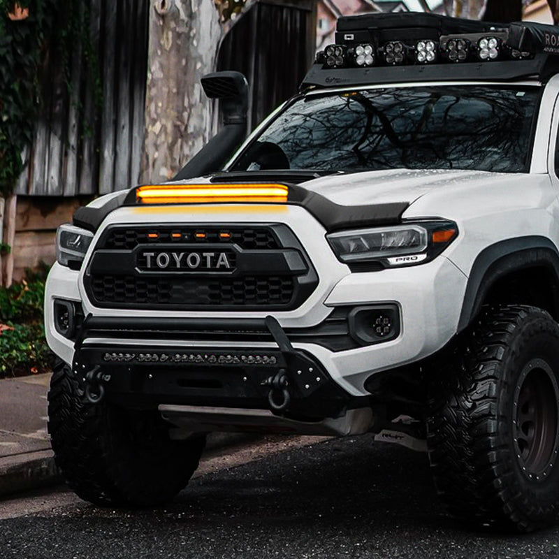 toyota tacoma hood protector with led lights