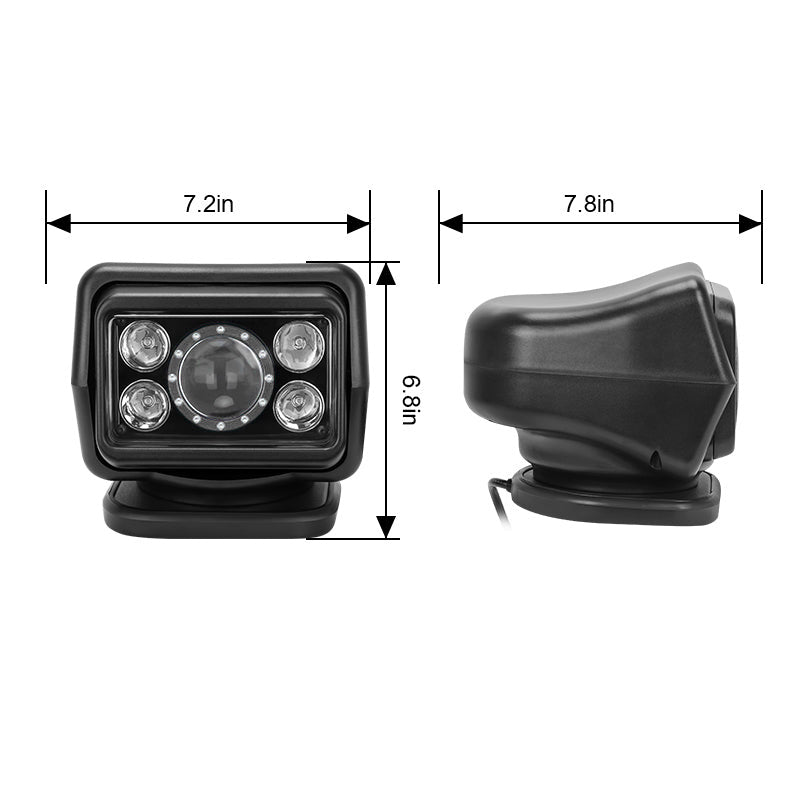  360º LED Search Light Size