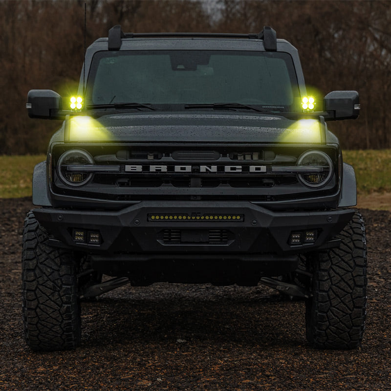 3 Inch Yellow Pod Lights for Ford Bronco