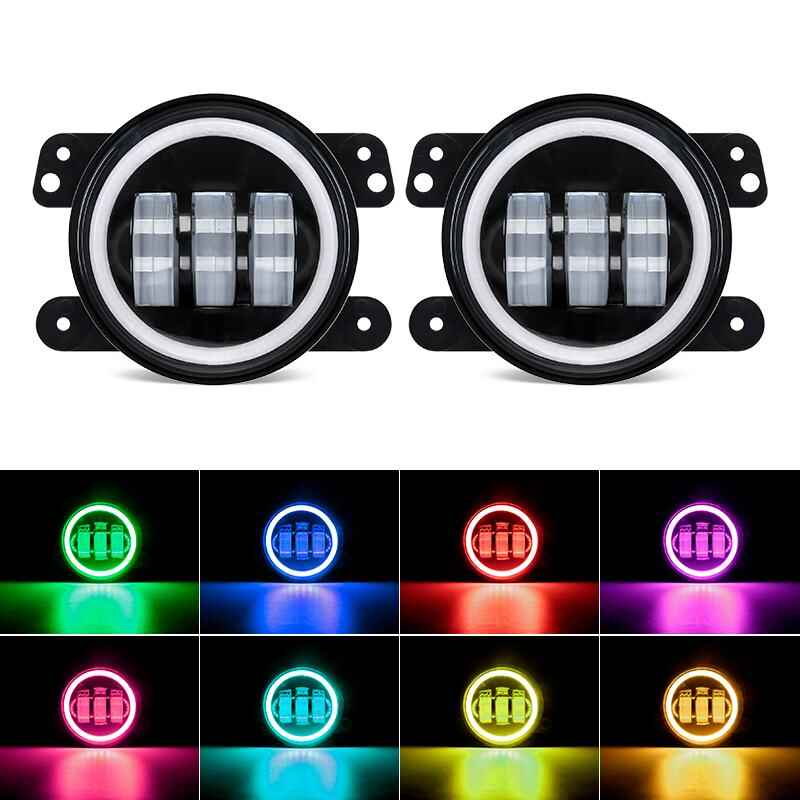 Jeep Wrangler JK RGB fog lights