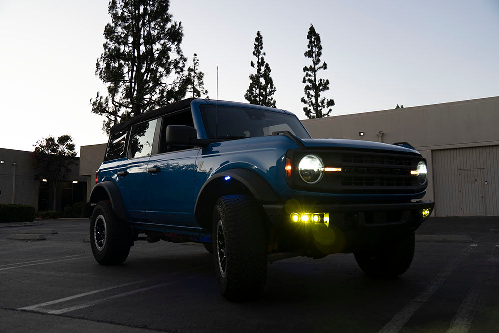 Triple LED Fog Light Kit with for 2021-Later Ford Bronco