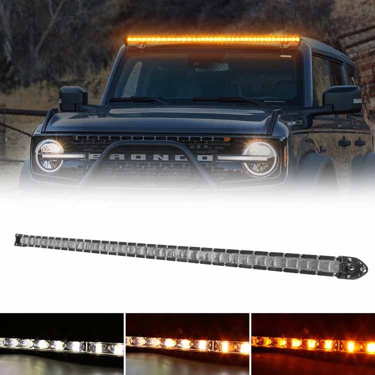 50 Inch LED Light bar with A Pillar for 2021-Later Ford Bronco | 6 Lighting Modes