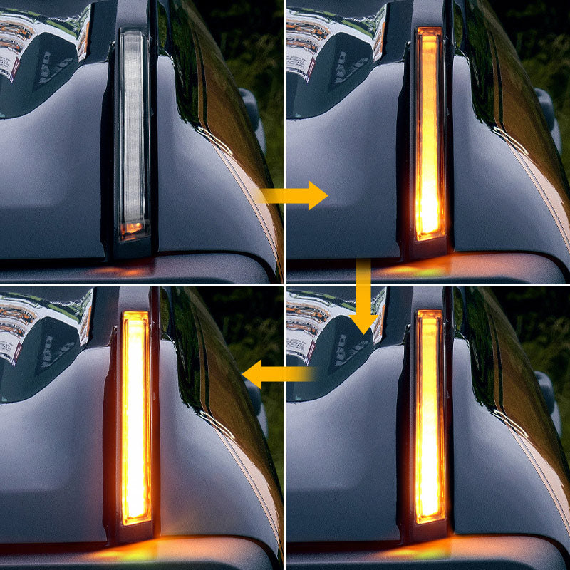 Bronco trail sights with sequential turn signals