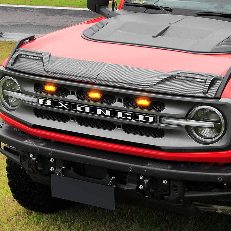 Ford Bronco insert grill with lights