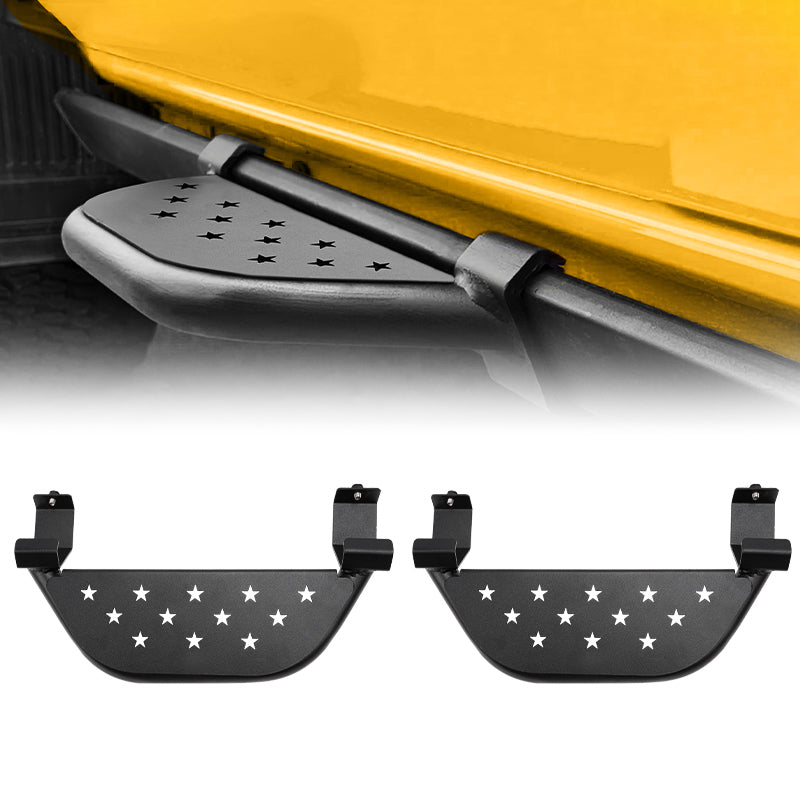 Star Shape Side Step for 2021-2025 Ford Bronco 2/4 Door