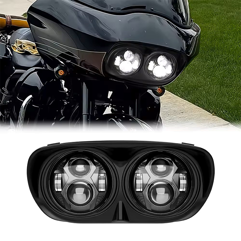 Dual LED Headlight for Harley Davidson Road Glide