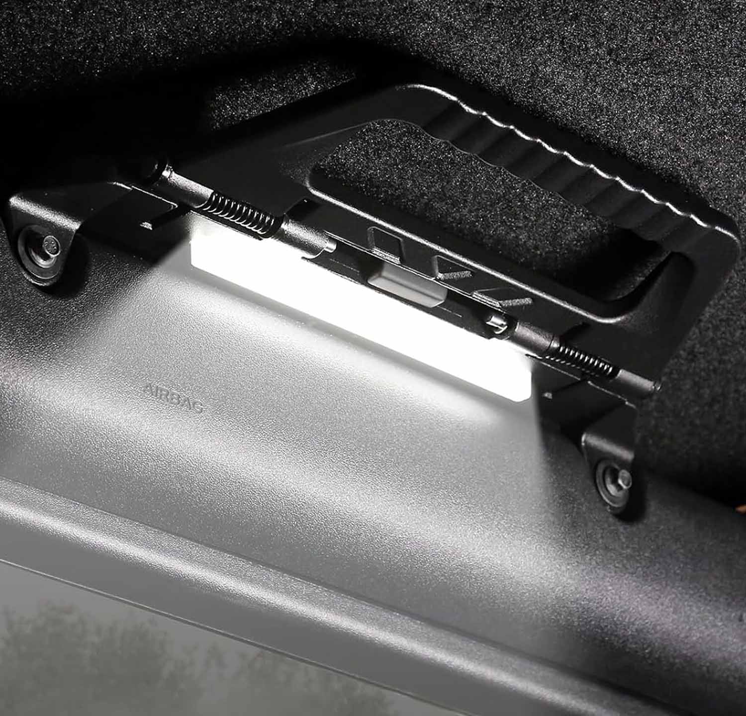 Aluminum Alloy Grab Handles with Lights for 2021-2025 Ford Bronco Front Seat