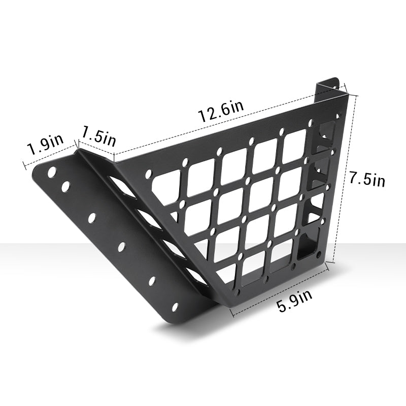 Detailed dimensions of the Ford Bronco Storage Box