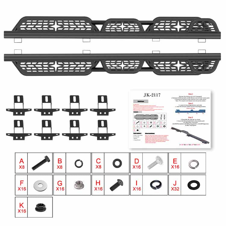 2024 jeep gladiator running boards package include