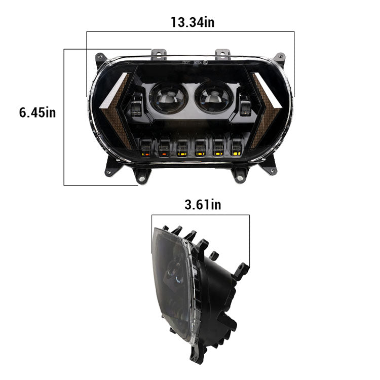 2015-2024 Road Glide Headlight with Turn Signals