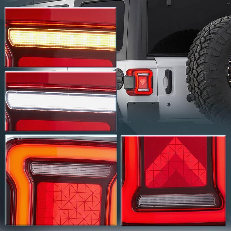 Iconic LED Tail Lights Assembly for 2018-2024 Jeep Wrangler JL JLU