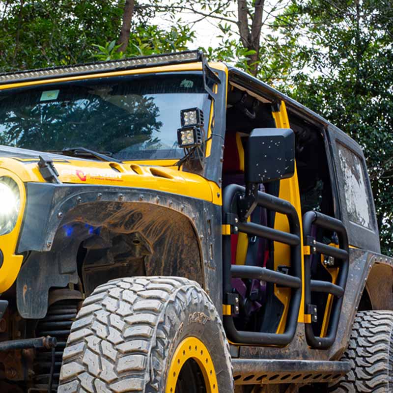 Offroad Tube Door with Side View Mirror for Jeep Wrangler JK