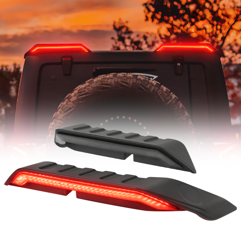 High Mount Brake Lights with Turn Signal & Reverse Lights for 18-Later Jeep Wrangler JL