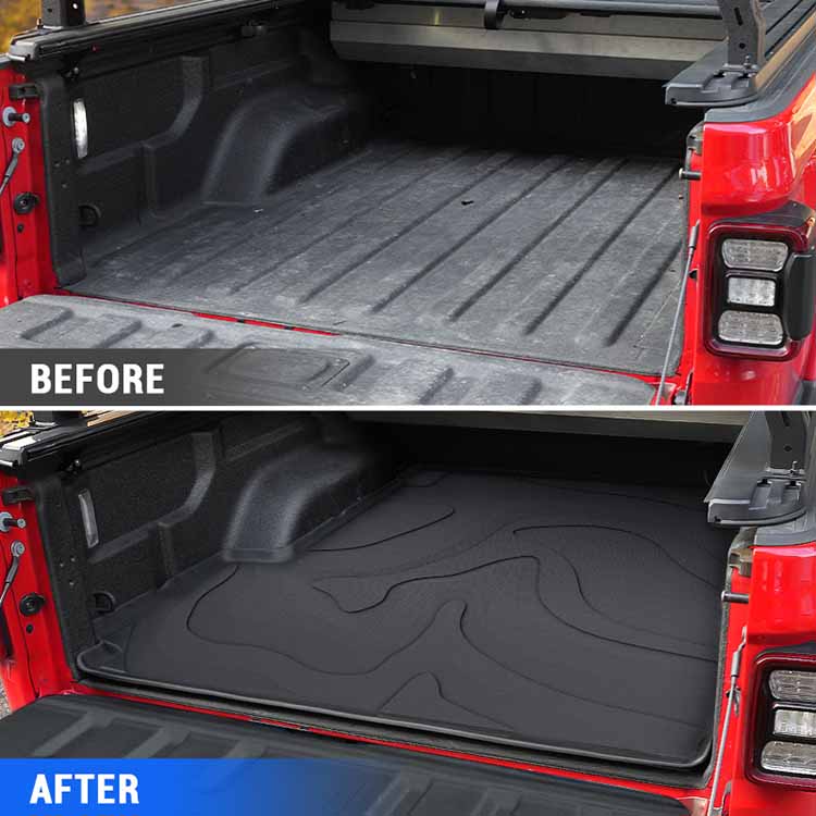 Anti-slip TPE Truck Bed Mat for Jeep Gladiator JT