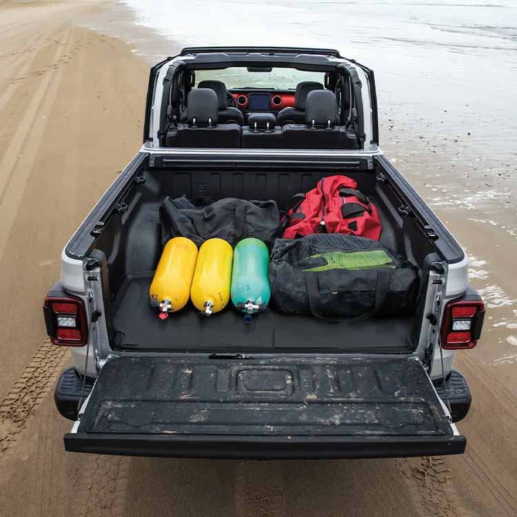 Anti-slip TPE Truck Bed Mat for Jeep Gladiator JT