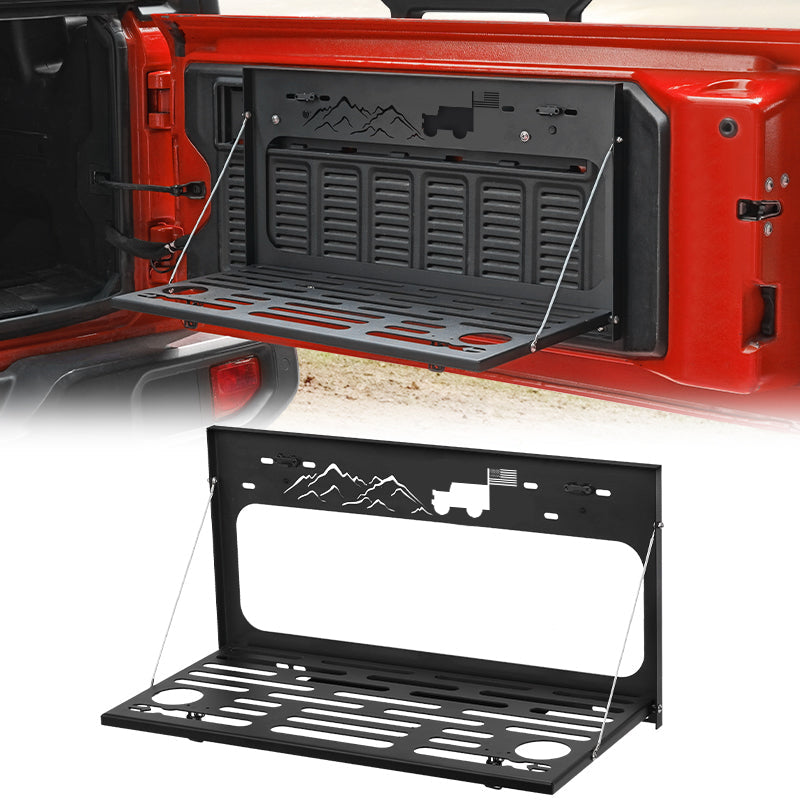 Jeep foldable tailgate table