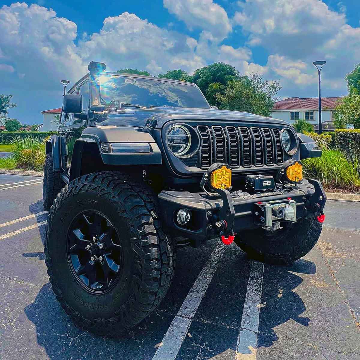 Front Mesh Grille with 2024 Wrangler JL Style for Jeep Wrangler JK