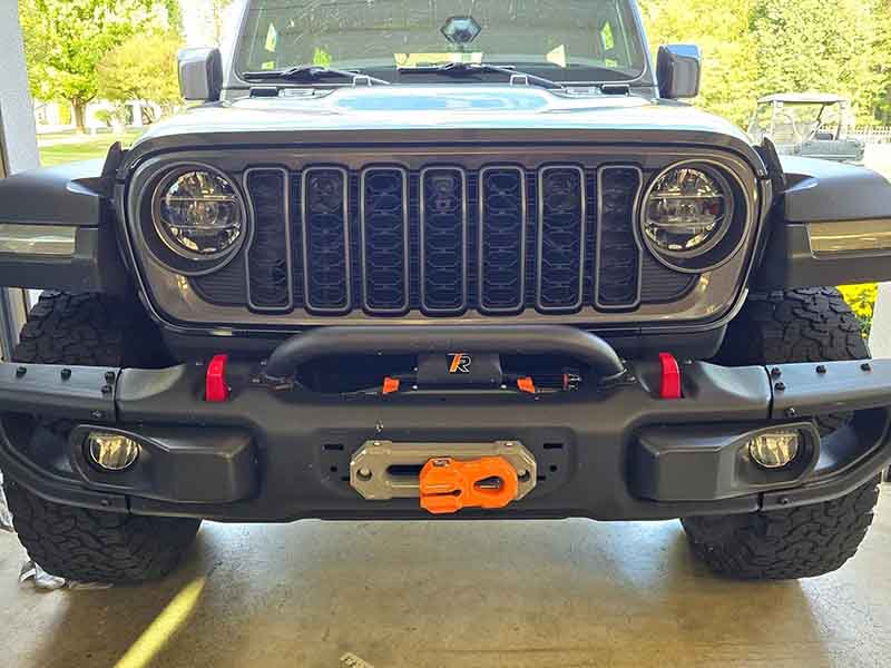 Front Mesh Grille with 2024 Wrangler JL Style for Jeep Wrangler JK