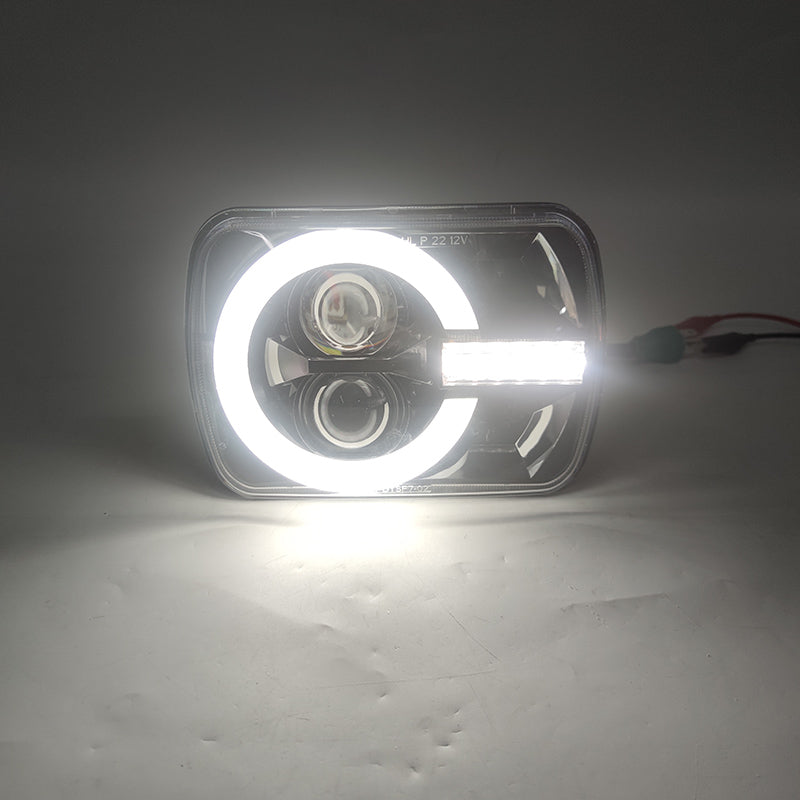 5×7 inch LED square headlights DRL function