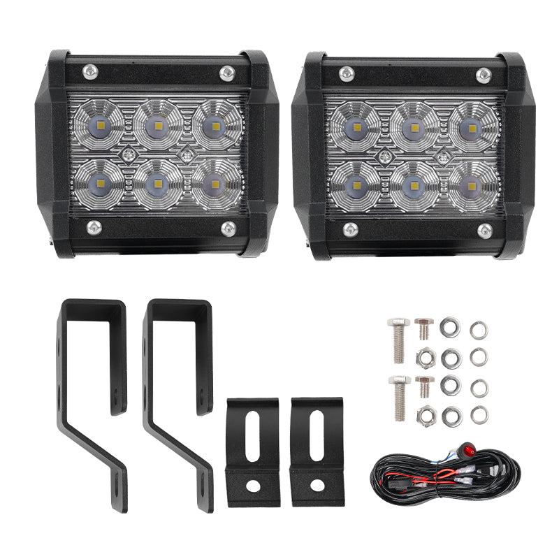 3 Inch 30W LED Work Lights with Bracket for Ford Bronco