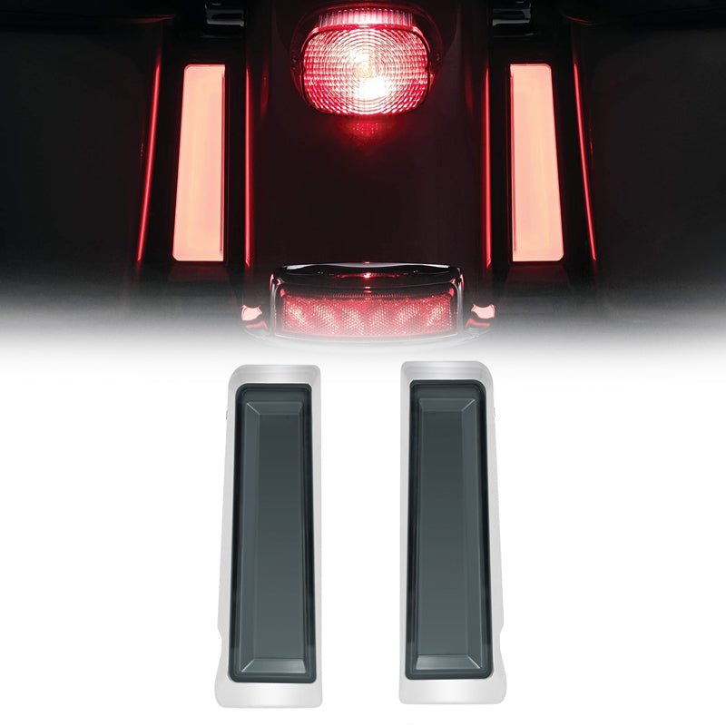 Luces LED para alforjas con inserciones traseras para Harley Davidson