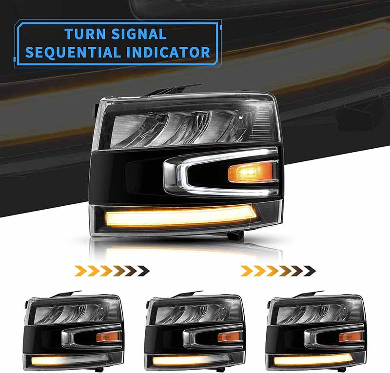 LED Headlights for 2007-2013 1500 2500HD 3500HD Silverado