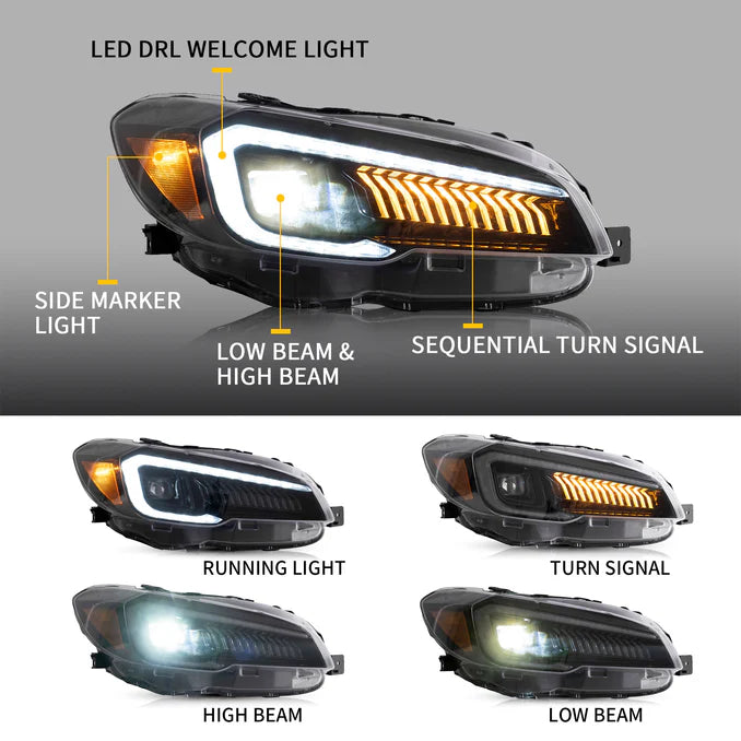 LED Projector Headlights for 2015-2020 Subaru WRX