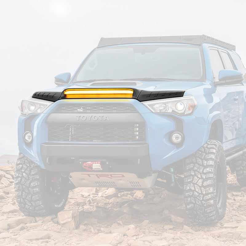 Toyota 4Runner hood protector with led light