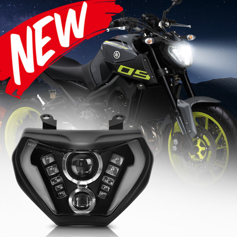 Faro LED con DRL para Yamaha MT09 FZ09 2014-2016 2018-2019 MT07