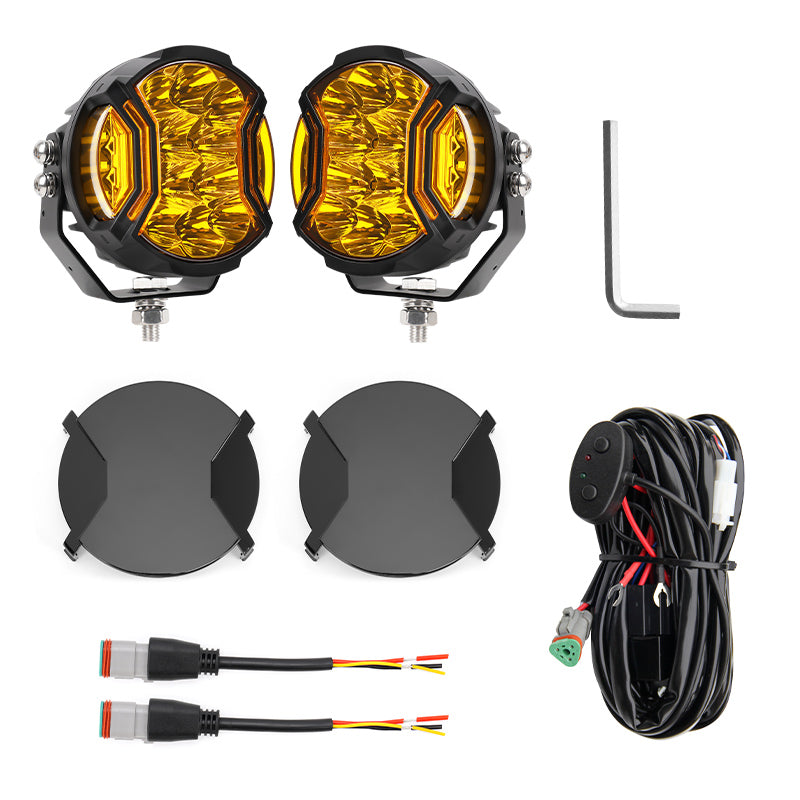 Yellow pod lights package include