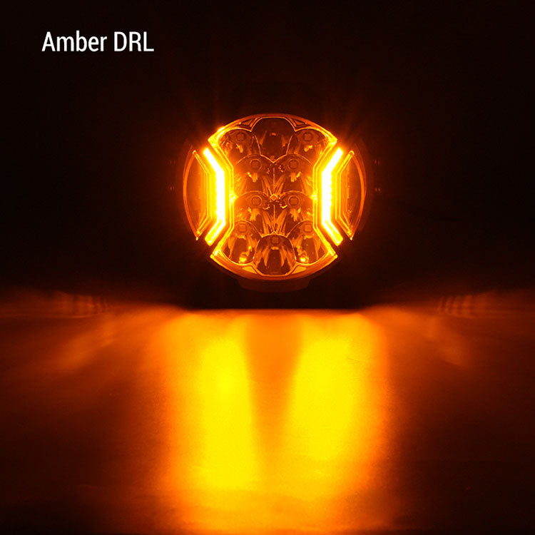 Yellow pod lights amber DRL function