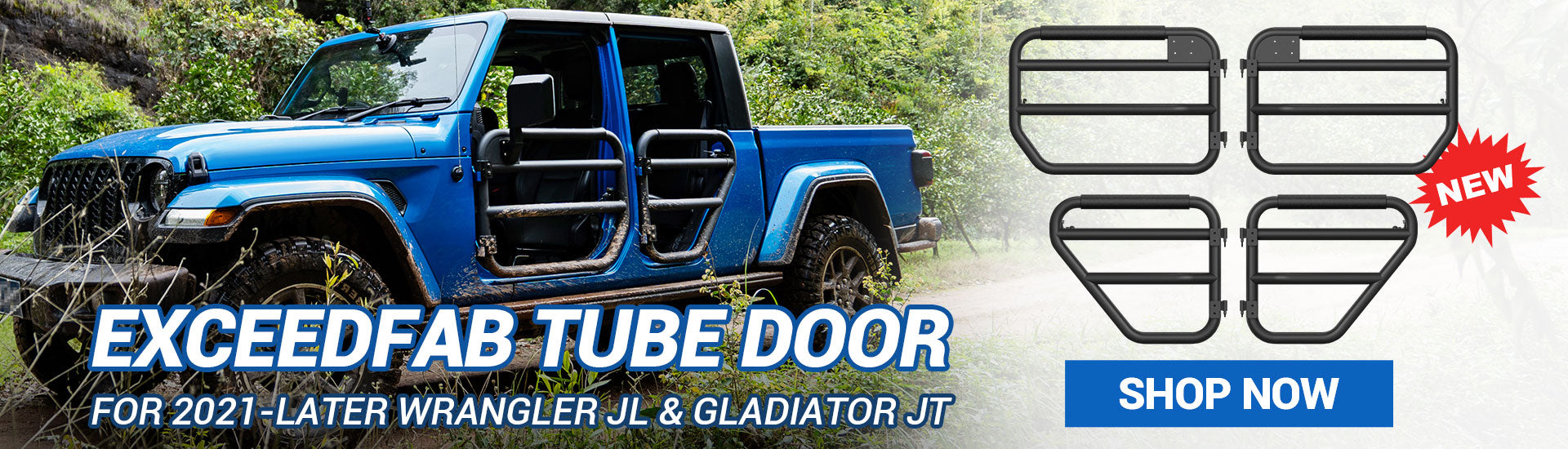 exceedfab Jeep Wrangler tube doors