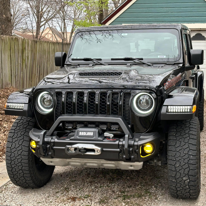 jeep wrangler jl sport turn signal lights with amber color