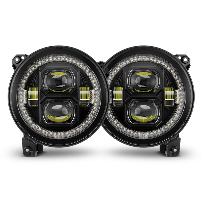 Jeep Wrangler LED headlights