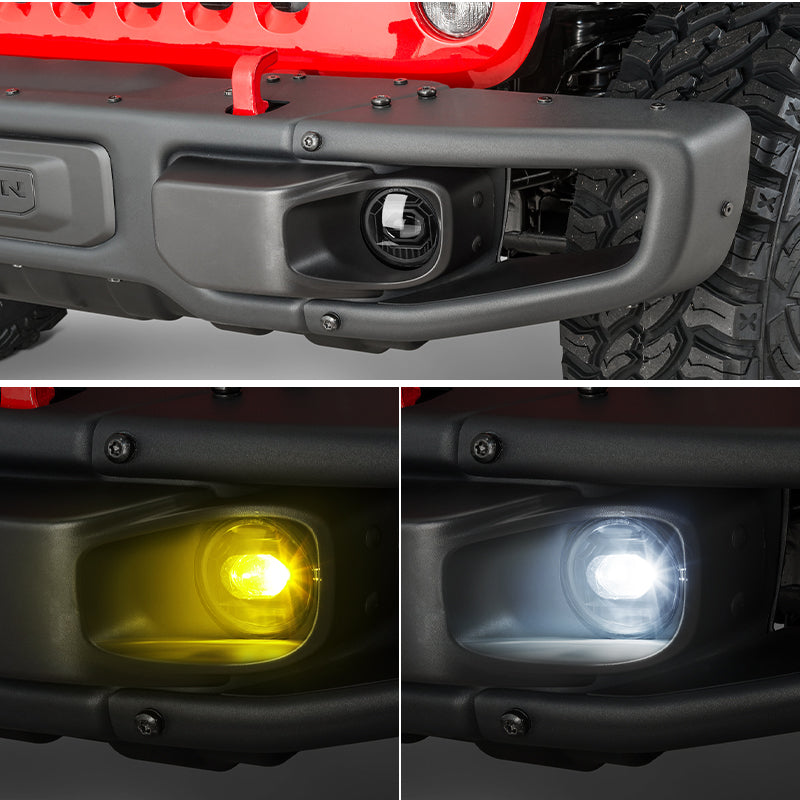 Jeep LED fog lights dual color