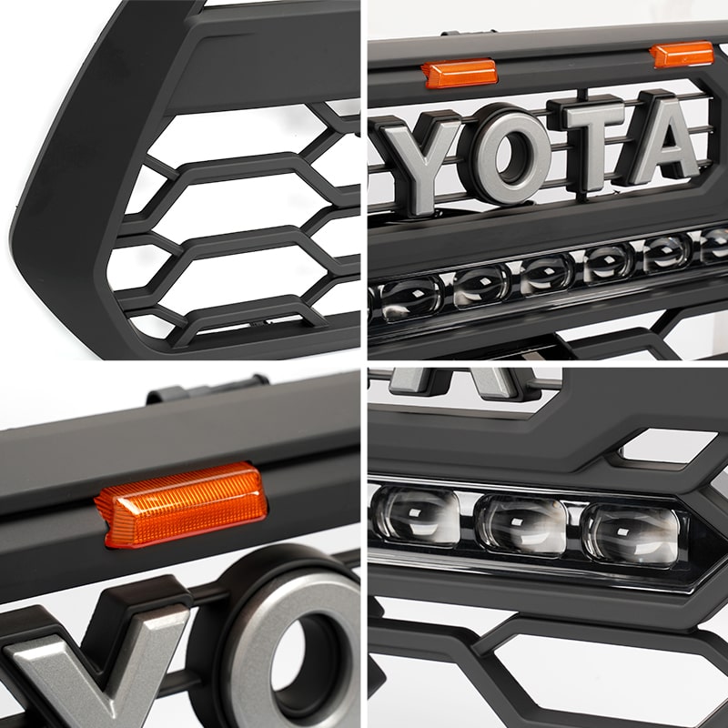 toyota tacoma 3rd gen grill with led light bar