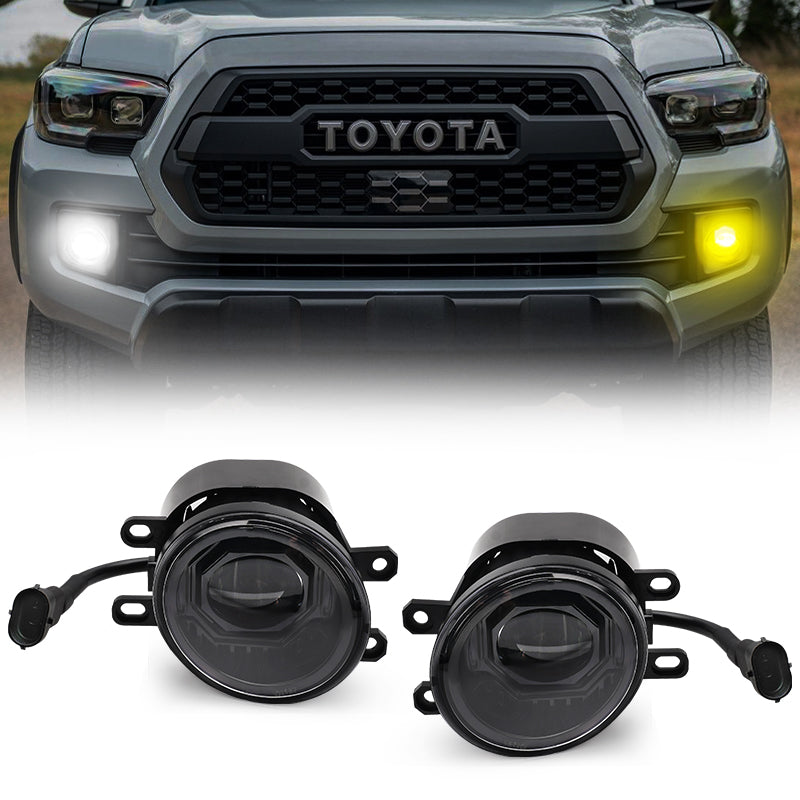 Switchback Front Bumper LED Fog Lights for 2016-2022 Toyota Tacoma