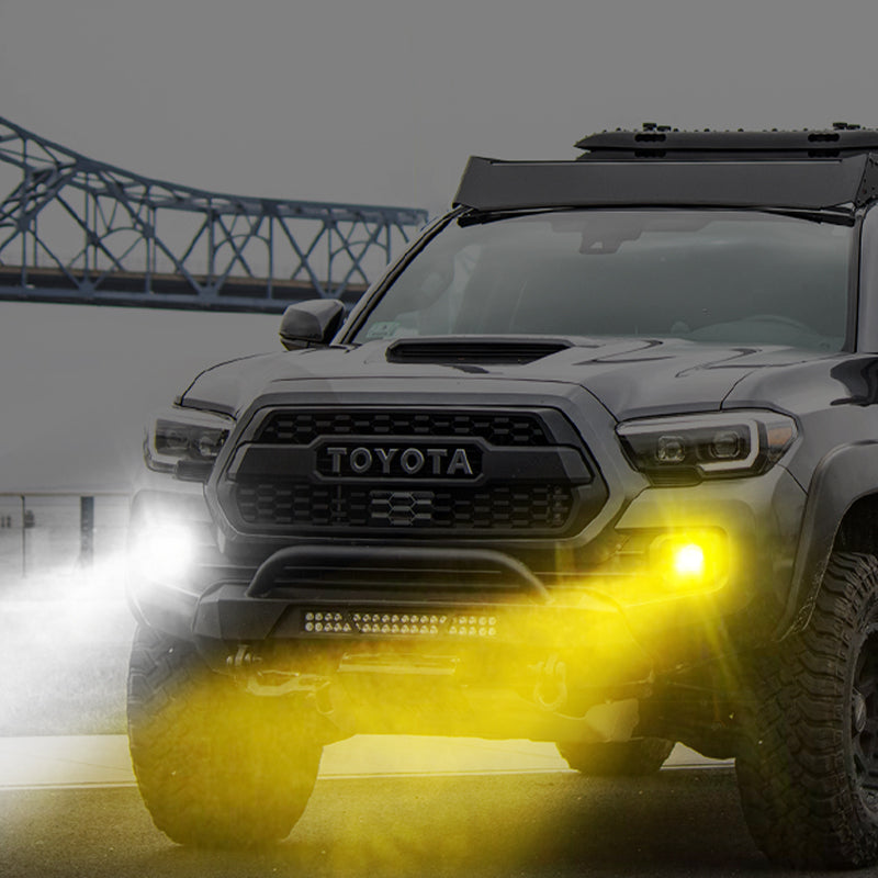 Switchback Front Bumper LED Fog Lights for 2016-2022 Toyota Tacoma