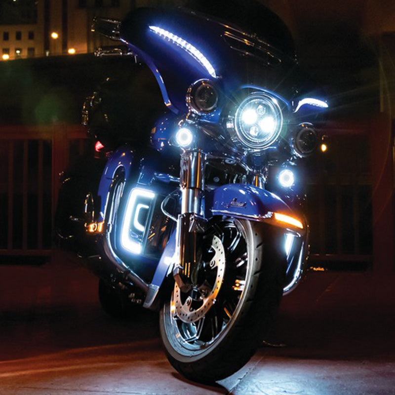 Luces de carenado de motocicleta con señales de giro para Harley Davidson 2014 y posteriores