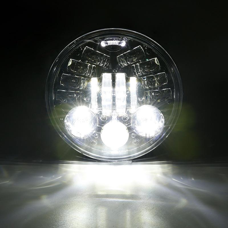 5.75 INCH HEADLIGHT Light LED Headlamp For Harley Davidson Dyna Sportster  £69.99 - PicClick UK